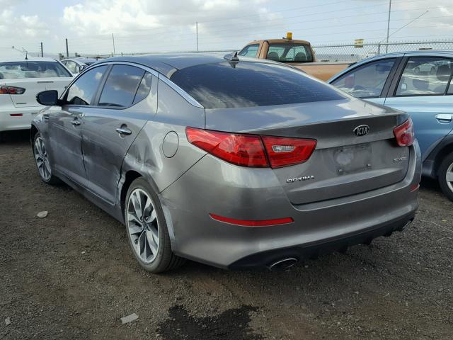 5XXGR4A71FG511084 - 2015 KIA OPTIMA SX GRAY photo 3