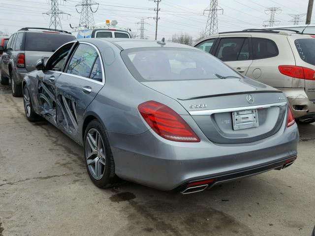 WDDUG8FB3FA068810 - 2015 MERCEDES-BENZ S 550 4MAT GRAY photo 3