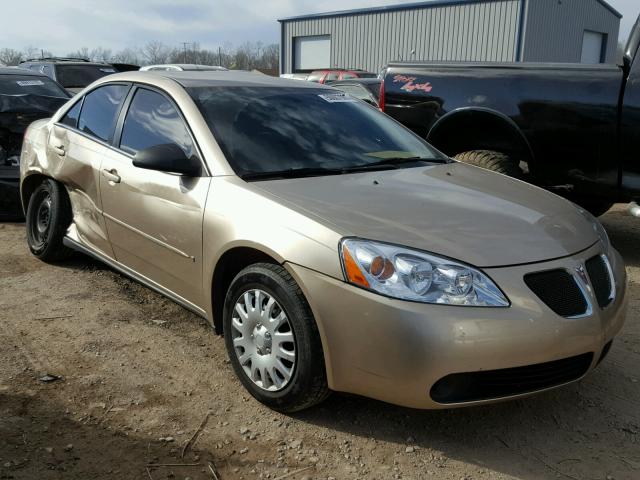 1G2ZF58B774196633 - 2007 PONTIAC G6 VALUE L GOLD photo 1