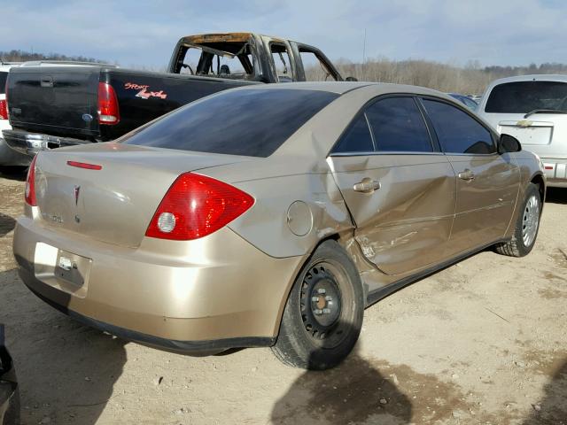 1G2ZF58B774196633 - 2007 PONTIAC G6 VALUE L GOLD photo 4