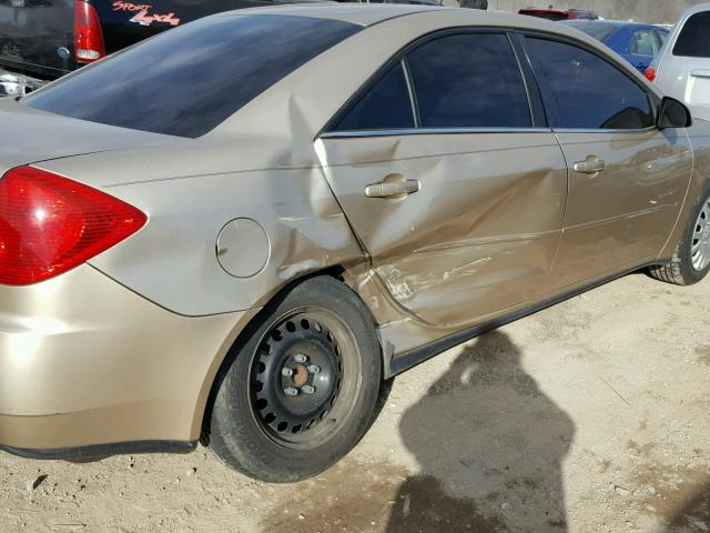 1G2ZF58B774196633 - 2007 PONTIAC G6 VALUE L GOLD photo 9