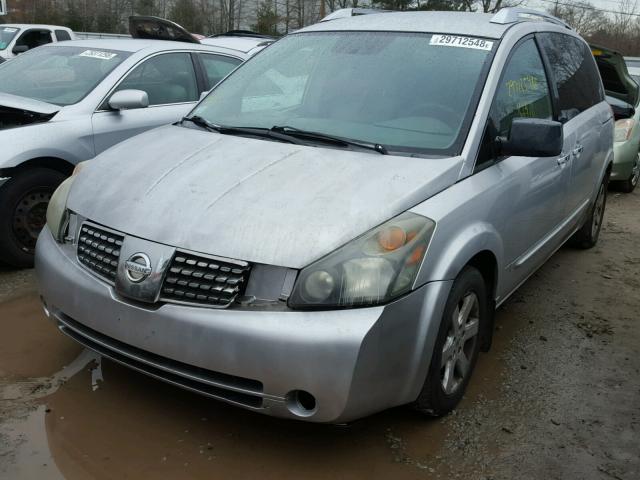 5N1BV28U28N114685 - 2008 NISSAN QUEST S SILVER photo 2