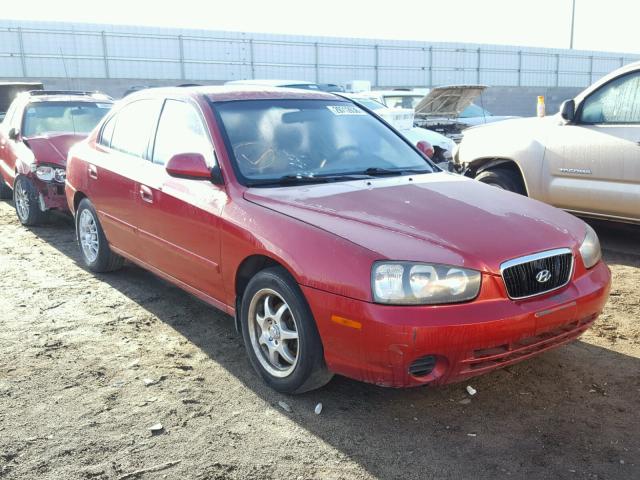 KMHDN45D23U704988 - 2003 HYUNDAI ELANTRA GL RED photo 1