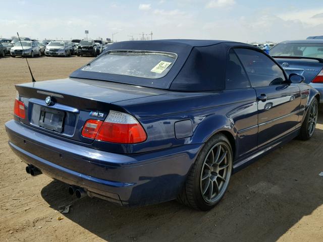 WBSBR934X4PK07244 - 2004 BMW M3 BLUE photo 4