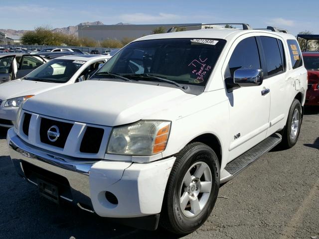 5N1AA08A35N736709 - 2005 NISSAN ARMADA SE WHITE photo 2