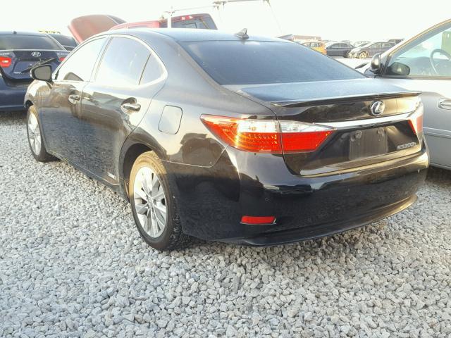 JTHBW1GG8D2033112 - 2013 LEXUS ES 300H BLACK photo 3