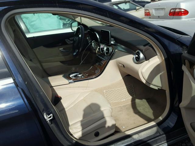 55SWF4KB2FU025330 - 2015 MERCEDES-BENZ C 300 4MAT BLUE photo 5