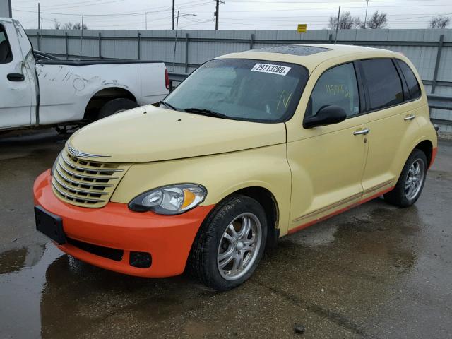 3A8FY58B57T532503 - 2007 CHRYSLER PT CRUISER YELLOW photo 2