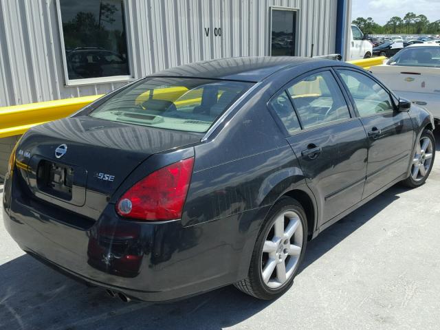 1N4BA41E85C837761 - 2005 NISSAN MAXIMA SE BLACK photo 4