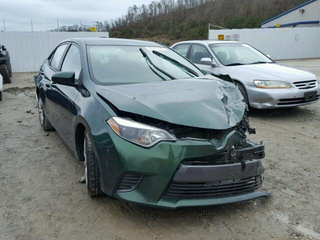 2T1BURHE2FC270881 - 2015 TOYOTA COROLLA L GREEN photo 1