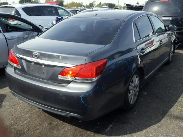 4T1BK3DB1CU442813 - 2012 TOYOTA AVALON BAS GRAY photo 4