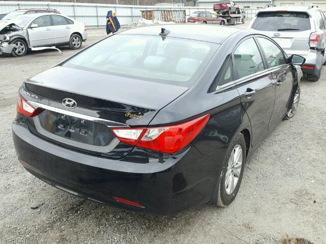 5NPEB4AC4CH489171 - 2012 HYUNDAI SONATA GLS BLACK photo 4