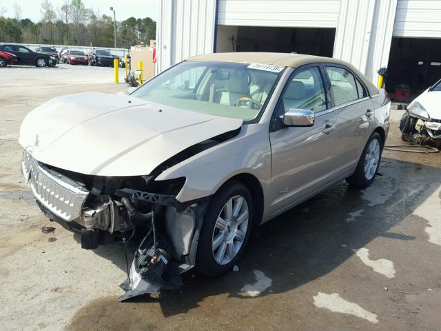 3LNHM26T18R653738 - 2008 LINCOLN MKZ TAN photo 2