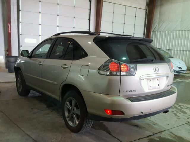 JTJHW31U872037460 - 2007 LEXUS RX 400H TAN photo 3