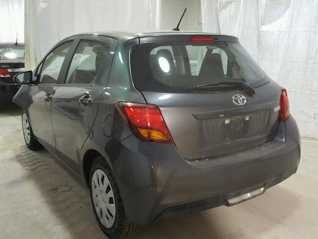 VNKKTUD39HA072632 - 2017 TOYOTA YARIS L GRAY photo 3