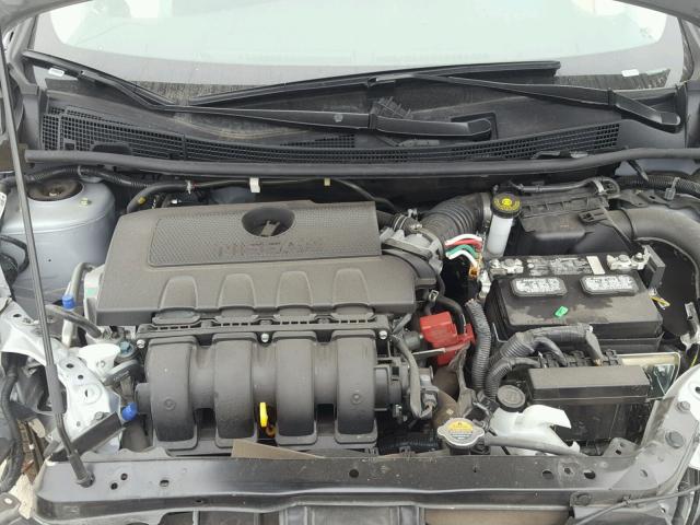 3N1AB7AP8HL696384 - 2017 NISSAN SENTRA S GRAY photo 7