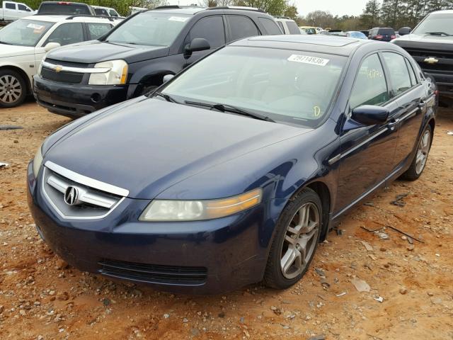 19UUA66295A050831 - 2005 ACURA TL BLUE photo 2