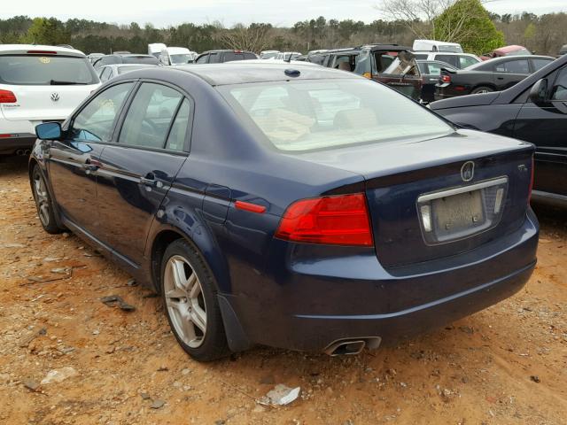 19UUA66295A050831 - 2005 ACURA TL BLUE photo 3