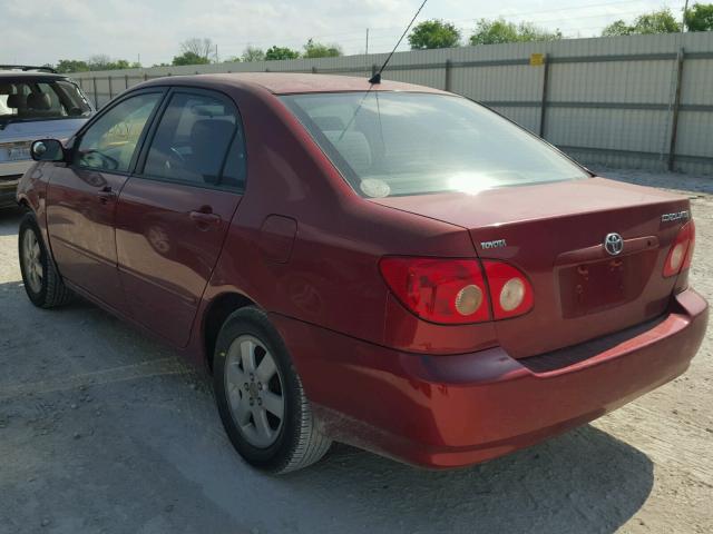 1NXBR32E55Z403816 - 2005 TOYOTA COROLLA CE RED photo 3