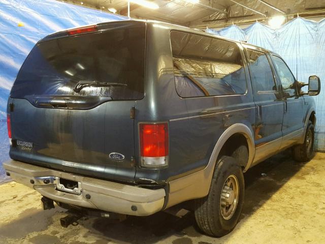 1FMNU43S71EB63081 - 2001 FORD EXCURSION GREEN photo 4