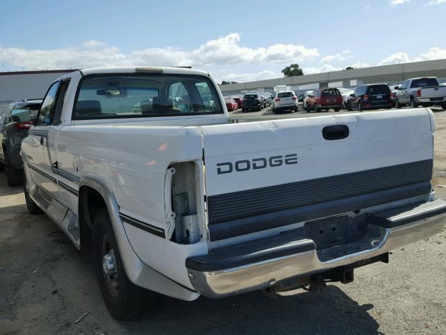 3B7KC23W7TM181014 - 1996 DODGE RAM 2500 WHITE photo 3