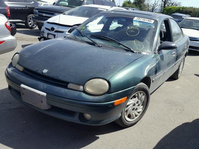 3B3ES47Y6WT277994 - 1998 DODGE NEON HIGHL GREEN photo 2