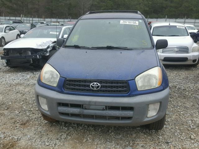 JTEGH20V310036860 - 2001 TOYOTA RAV4 BLUE photo 9