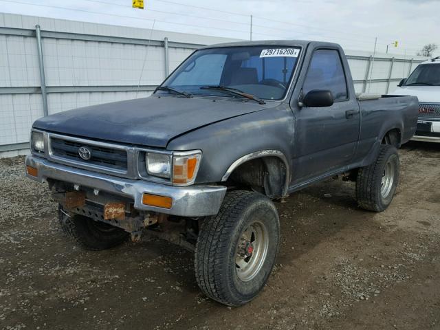 4TARN01P2PZ069603 - 1993 TOYOTA PICKUP 1/2 GREEN photo 2