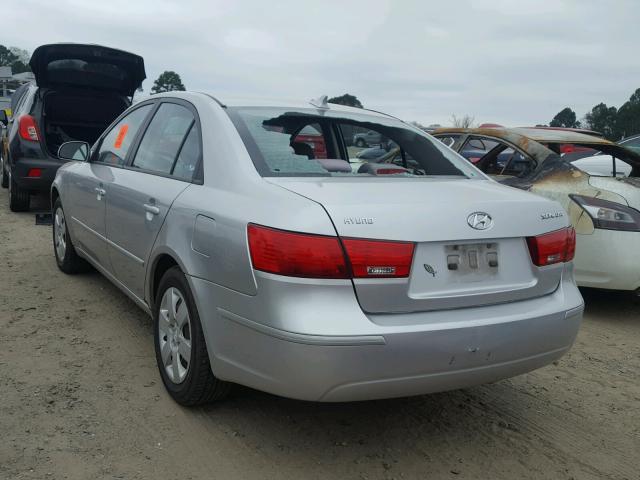 5NPET46C59H540725 - 2009 HYUNDAI SONATA GLS SILVER photo 3