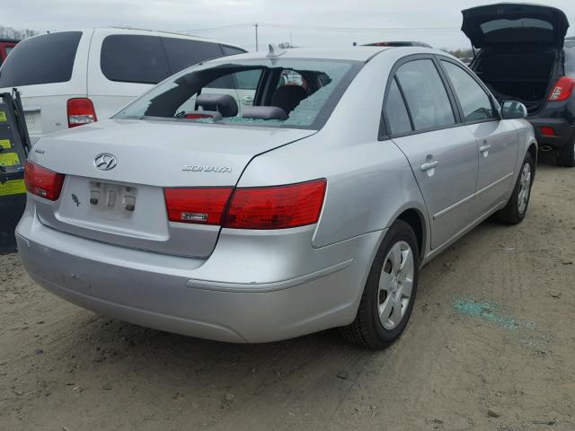 5NPET46C59H540725 - 2009 HYUNDAI SONATA GLS SILVER photo 4