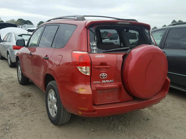 JTMZD33V276035750 - 2007 TOYOTA RAV4 MAROON photo 3