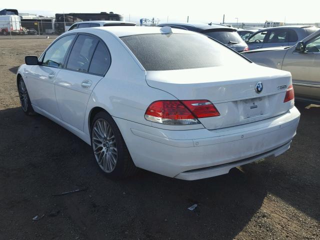 WBAHL83598DT12660 - 2008 BMW 750 WHITE photo 3