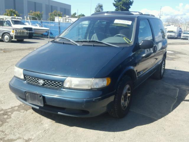 4N2ZN1112WD810685 - 1998 NISSAN QUEST XE GREEN photo 2