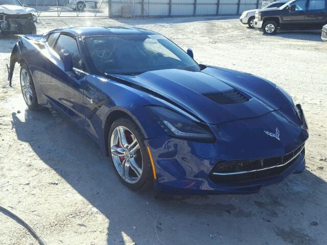 1G1YD2D75H5107577 - 2017 CHEVROLET CORVETTE S BLUE photo 1