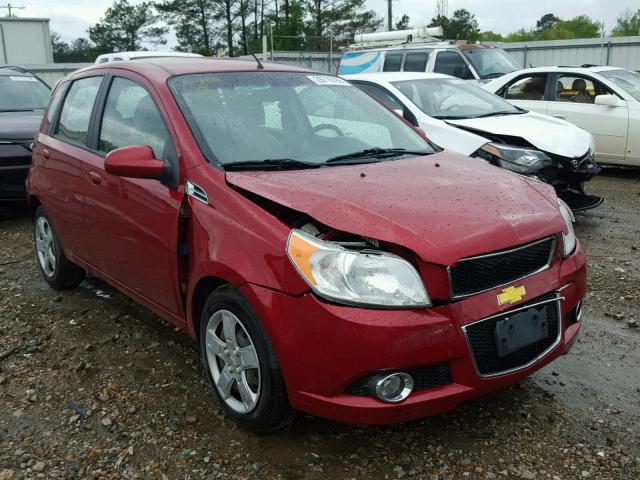 KL1TG6DE1AB111283 - 2010 CHEVROLET AVEO LT RED photo 1