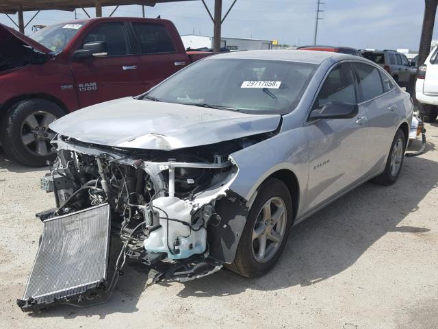 1G1ZB5ST4JF148522 - 2018 CHEVROLET MALIBU LS 银色 照片 2