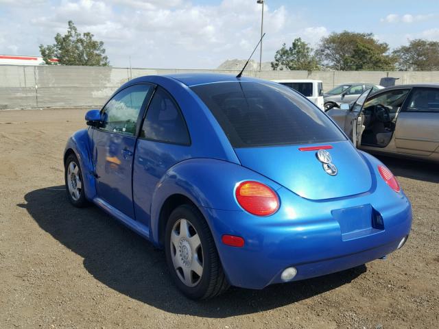 3VWBB61C7WM021333 - 1998 VOLKSWAGEN NEW BEETLE 蓝色 照片 3