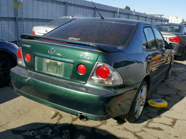 JTHBD182210023529 - 2001 LEXUS IS 300 GREEN photo 4