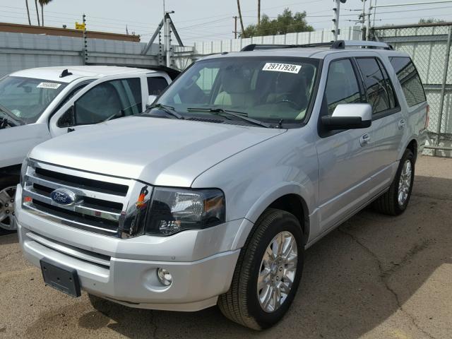 1FMJU1K50DEF08786 - 2013 FORD EXPEDITION SILVER photo 2