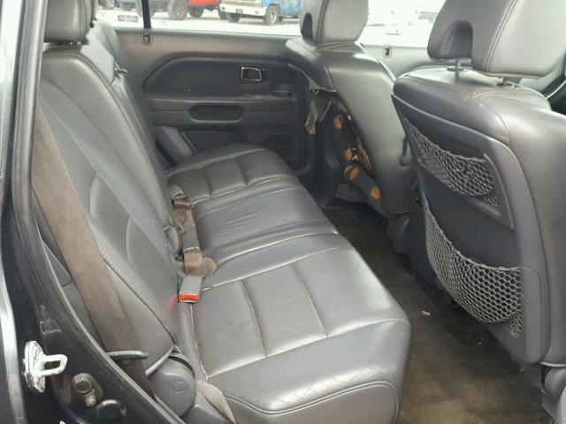 5FNYF28536B015843 - 2006 HONDA PILOT EX BLUE photo 6