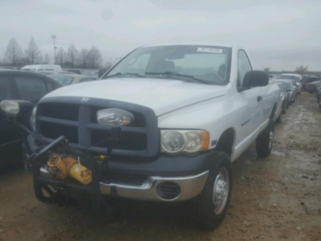3D7KS26D55G858453 - 2005 DODGE RAM 2500 S WHITE photo 2