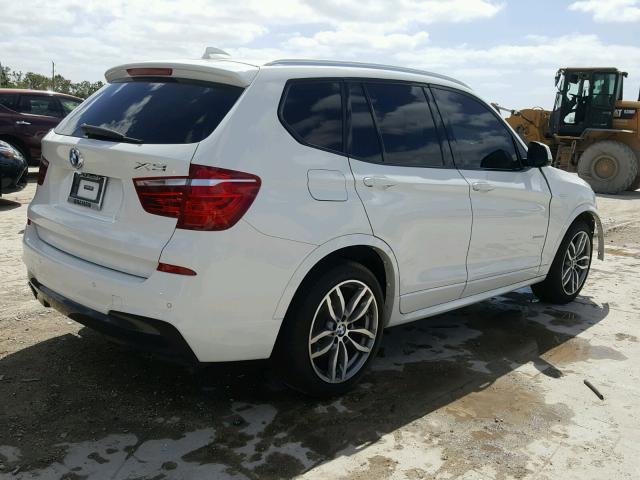 5UXWX9C58F0D55042 - 2015 BMW X3 XDRIVE2 WHITE photo 4