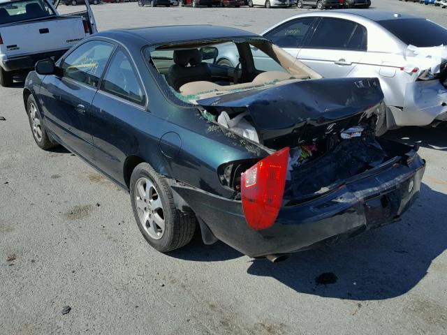 19UYA42421A026278 - 2001 ACURA 3.2CL GREEN photo 3