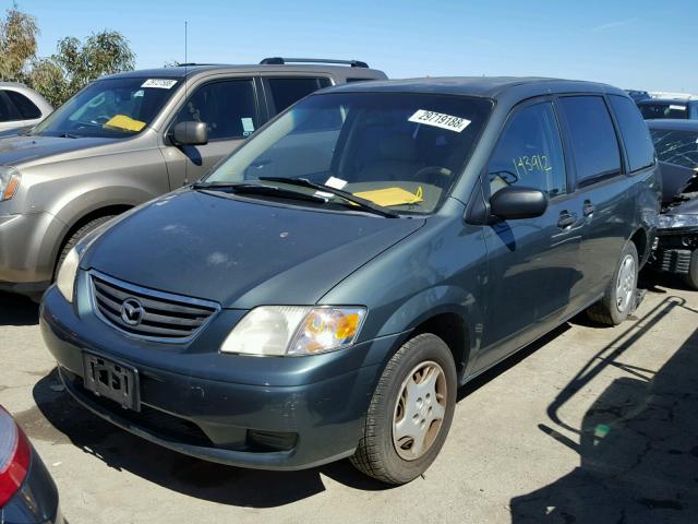 JM3LW28G8Y0164818 - 2000 MAZDA MPV WAGON GREEN photo 2