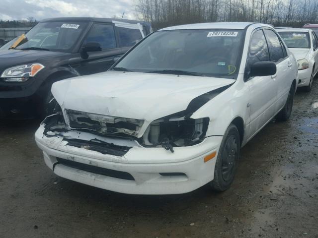 JA3AJ26E33U015412 - 2003 MITSUBISHI LANCER ES WHITE photo 2