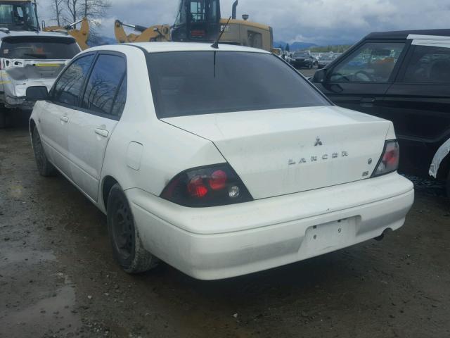 JA3AJ26E33U015412 - 2003 MITSUBISHI LANCER ES WHITE photo 3