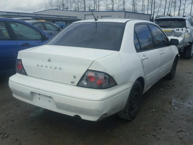 JA3AJ26E33U015412 - 2003 MITSUBISHI LANCER ES WHITE photo 4