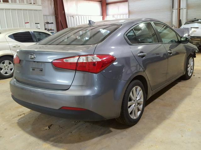 KNAFX4A61G5584449 - 2016 KIA FORTE LX GRAY photo 4