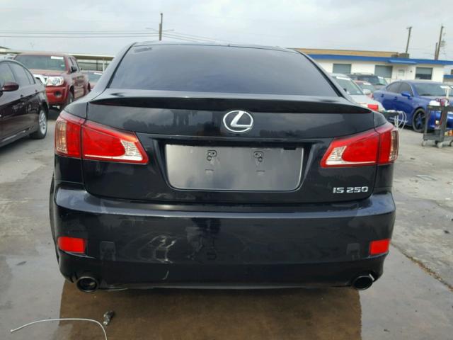 JTHBF5C20D5191749 - 2013 LEXUS IS 250 BLACK photo 9