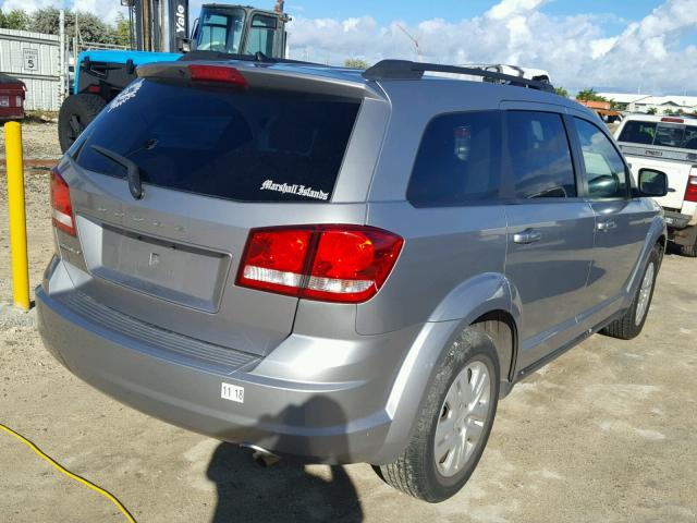 3C4PDCABXFT521372 - 2015 DODGE JOURNEY SE GRAY photo 4